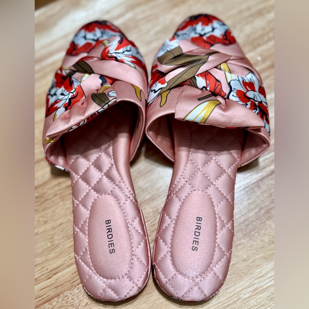 Birdies‎ The Songbird Women's Pink Floral Mule Never Worn - Picture 8 of 9